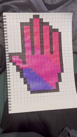 Pixel art #pixel #drawing #easy #pixelart #video #reels #hand #shapes #pattern #beginnerdrawings