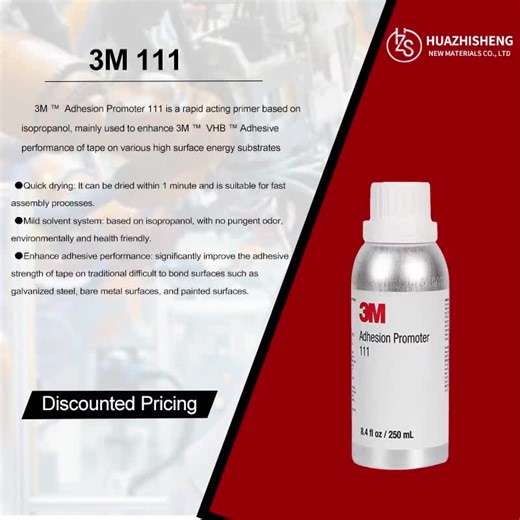 3M 111 Adhesion Promoter for Enhanced Tape Performance