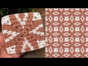 Easy crochet granny square blanket pattern,step by step guide for beginners