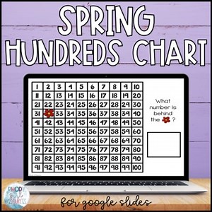 Spring Hundreds Chart for Google Slides™