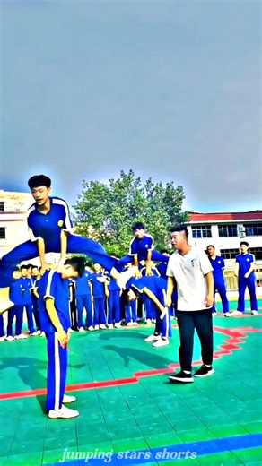 School Jump Challenge Gone Viral " 💥 #students #smalljump #youtubeshorts #jumpclub #rockinjump