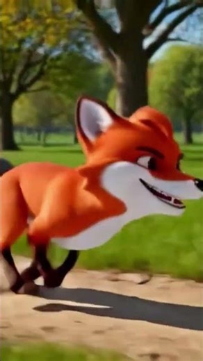Running Fox 🦊🦊 ll #3danimation #shorts