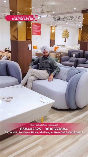 ✨ Introducing the Solid Wooden Curve Sofa – A Perfect Blend of Style & Comfort ✨