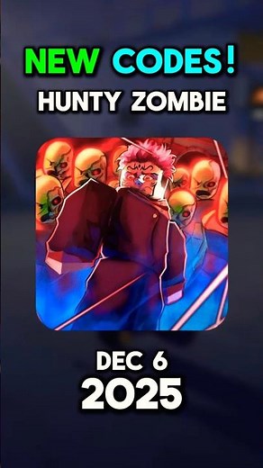NEW CODES in Hunty Zombie BLINDFOLD UPDATE! | December 6, 2025