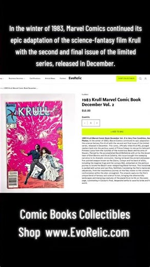 1983 Krull Marvel Comics