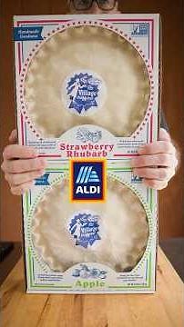 🥧Trying the Aldi Strawberry Rhubarb and Apple Pie - Worth the hype? #aldi #foodreview #pies #shorts