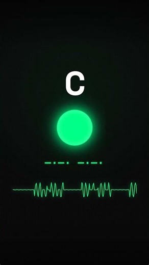 The letter C in Morse Code