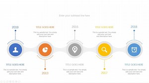 通用时间轴PPT图表大全，清晰展示事件发展历程与时间点