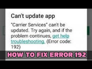 Tutorial to fix Error 192 (Solution to install apps in google play store) #Tutorial / My Dad's Vlog