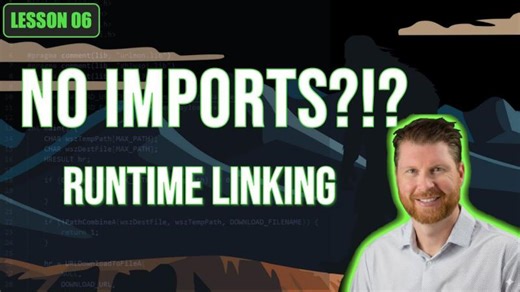 Analyzing Runtime Linking | Strings Imports | Lesson 6 | Josh Stroschein