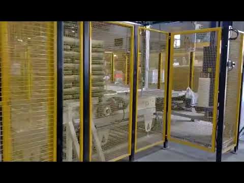 Automatic Pallet Dispenser, Robotic Palletiser & Stretch Wrapping with Top Sheet Applicator