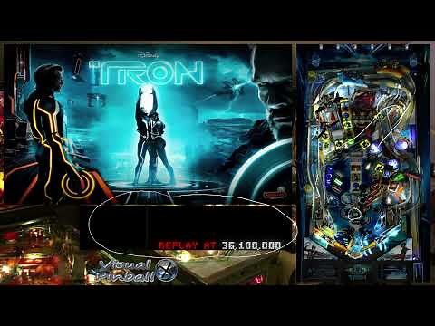 Tron Legacy Pinball - Tutorial on how to play and gameplay [Visual Pinball X - VPX] (4K)