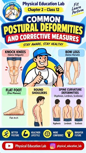 Common Postural Deformities & Corrective Measures | Class 12 Physical Education | Chapter 2