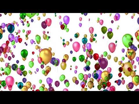 Colorful Balloons Motion Animation Background | Multicolor Balloons Motion Animation