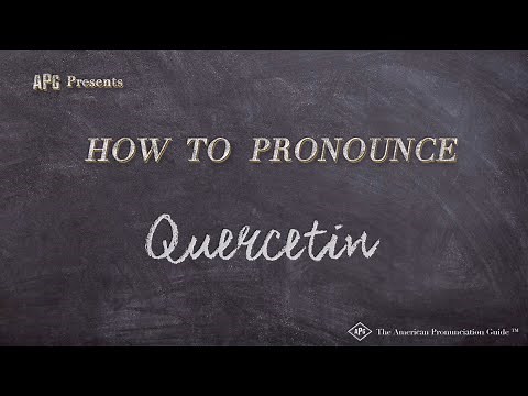 How to Pronounce Quercetin (Real Life Examples!)