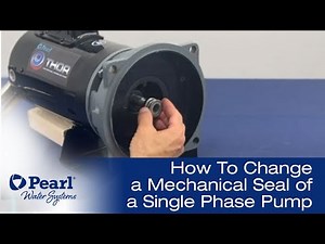 How to Change the Mechanical Seal of a Single Phase Pump