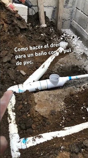 Como hacer un drenaje para un baño con 4 pul de pvc. Suscríbete
