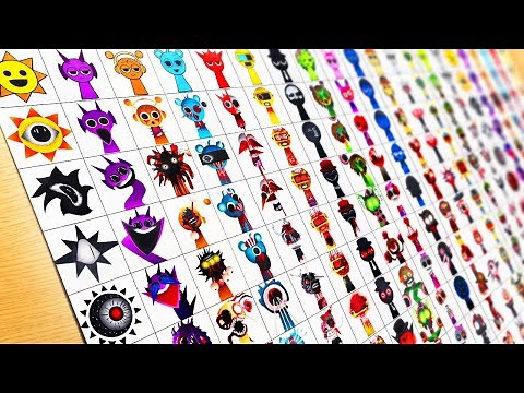 Drawing Incredibox Sprunki : Phase 1 to Phase 19 [All Characters] New Updated Phase / Sprunki Mix