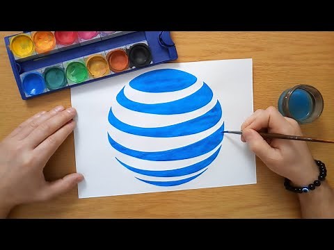 How to draw an AT&T logo