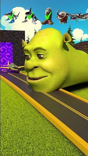 Brainrot Characters vs Shrek Challenge