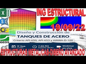 Diseño Tanques de Acero apoyados sobre terreno, aplicando códigos: API-650, API-653 y AWWA-D-100