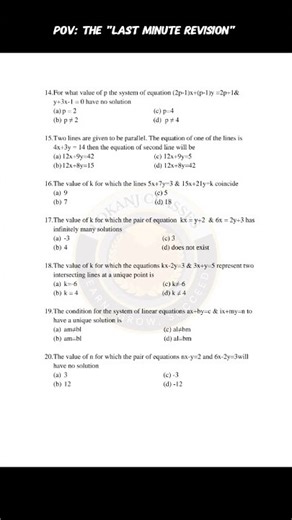 Title: Linear Equations Class 10 PYQs for 95%+ 🎯 #shorts
