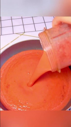 How to make TOMATO SAUCE from fresh tomatoes 🍅 #cooking