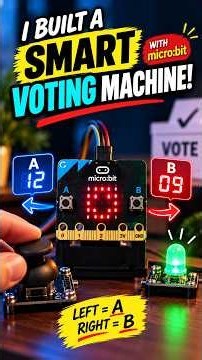 The easiest way to build a digital voting machine #microbit #stem #tutorial