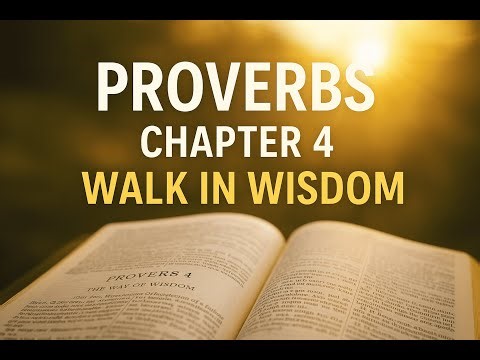 Proverbs Chapter 4 – Walk in the Path of Wisdom Father’s Guidance Proverbs 4 (Wisdom & Understanding