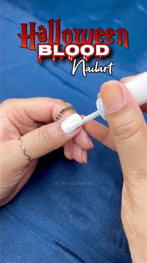 Halloween🩸 Blood Nailart #naildesigns #halloweennails #shorts