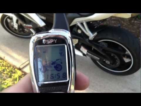 Spy 5000m motorcycle alarm/remote start