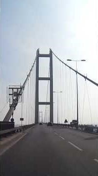 Crossing Humber Bridge North to South #travel #automobile #bridge #humber #driving #transport