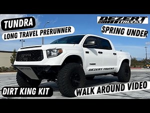 2021 Tundra 4wd Prerunner, walk around video, Dirt King long travel. 37” tires on King shocks