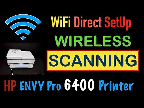 HP Envy Pro 6400 Wireless Scanning, WiFi Direct SetUp iPhone, Review !!