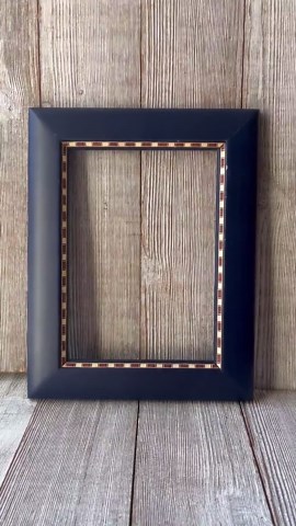 5 X 7 Dark Blue Marquetry Picture Frame - Etsy