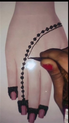 Only 5 Minutes! 😱 Easy Backhand Mehndi Design for Beginners | New Trick