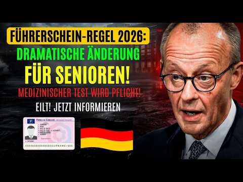 🔥 Führerschein-Regel 2026 Wichtige Änderung für Senioren – Medizinischer Test