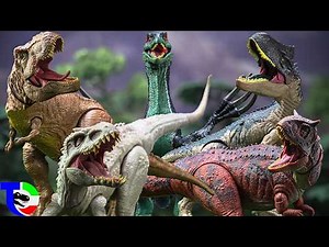 T-REX, ALLOSAURUS, INDOMINUS, CARNOSAURUS, THERIZINOSAURUS| Jurassic World