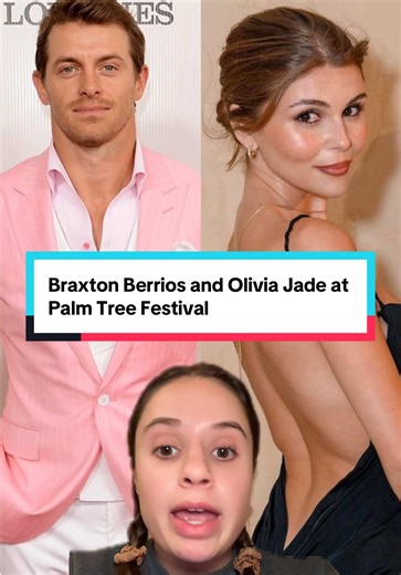 Braxton Berrios and Olivia Jade at Palm Tree Festival