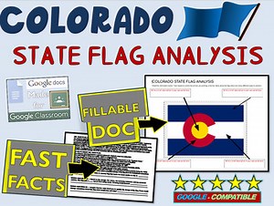 COLORADO State Flag Analysis: fillable boxes, analysis, and fast facts