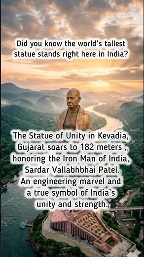 World’s Tallest Statue — Statue of Unity | 182 Meters | Sardar Vallabhbhai Patel | Kevadia Gujarat