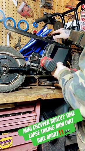 Mini Chopper Build‼️ #🪓 #diy #FREE #ratrod #minibike