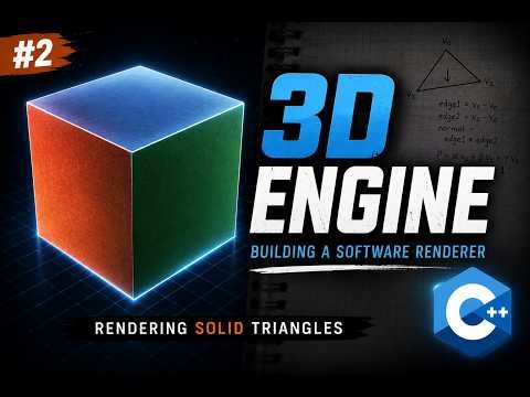 How Games Draw 3D Shapes — Triangles & Rasterization (C++ Software Renderer #2)