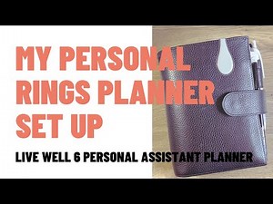 My Personal Rings Planner Set Up | Live Well 6 Personal Assistant | Moterm Personal Luxe Rings