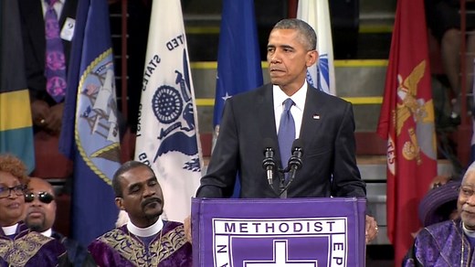 Obama Delivers Eulogy for Slain Charleston Pastor
