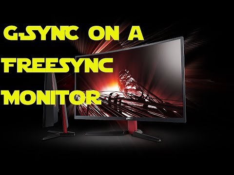 How to Enable G-SYNC on a Freesync Monitor