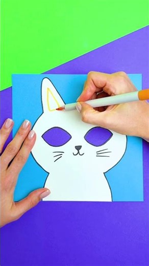 Unleash Your Inner Artist: Sparkly Cat Eye Drawing Tutorial! 🌈✨