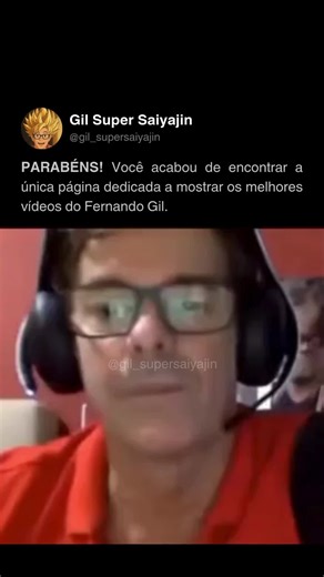Gil Super Saiyajin on Instagram: "👉 Siga @gil_supersaiyajin se você for raiz de verdade! 🔥 O influenciador mais aleatório do mundo rubro-negro? 🎙 Fernando Gil conquistou seu espaço com um estilo no mínimo… diferente. Dono de um bom humor peculiar e de respostas zen para os comentários mais absurdos, ele virou febre entre os torcedores rubro-negros — e também entre os anti-rubro-negros, que não resistem a assistir suas lives caóticas. 🧠 Amigo do lendário Alex de Niterói e autodeclarado pensad