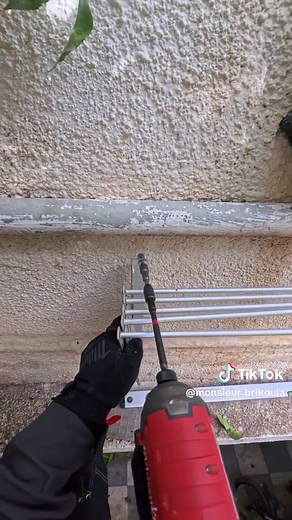 Installation réussie d'un étendoir extérieur