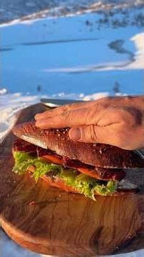 Open Fire Sausage Sandwich